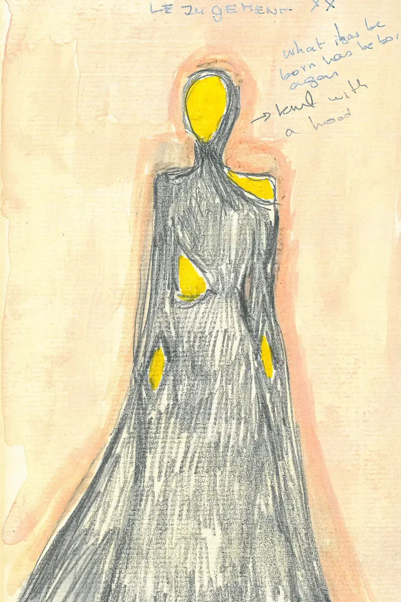 Gabriela Hearst Daya Cutout Knit Hoodie Maxi Dress in Black Mulberry Silk | Thumbnail 12