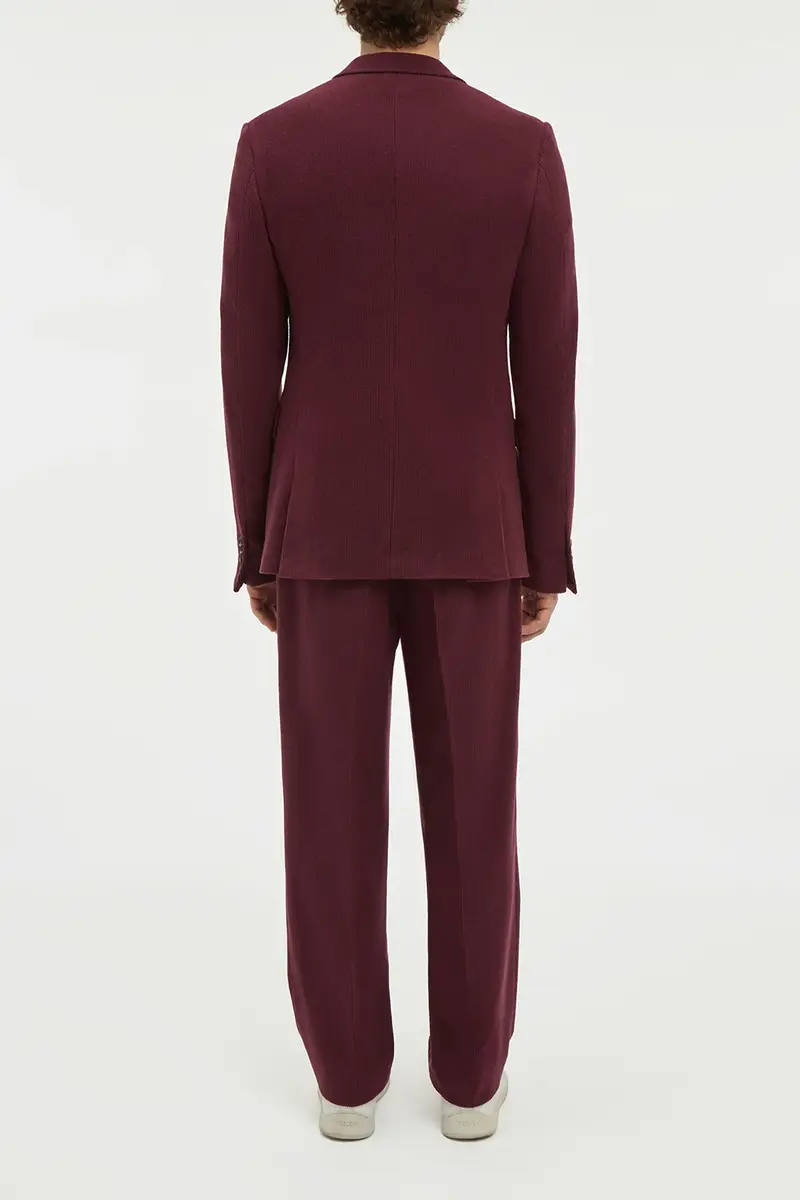 Gabriela Hearst Harold Straight-leg Trouser in Plum Cashmere Corduroy | Thumbnail 5