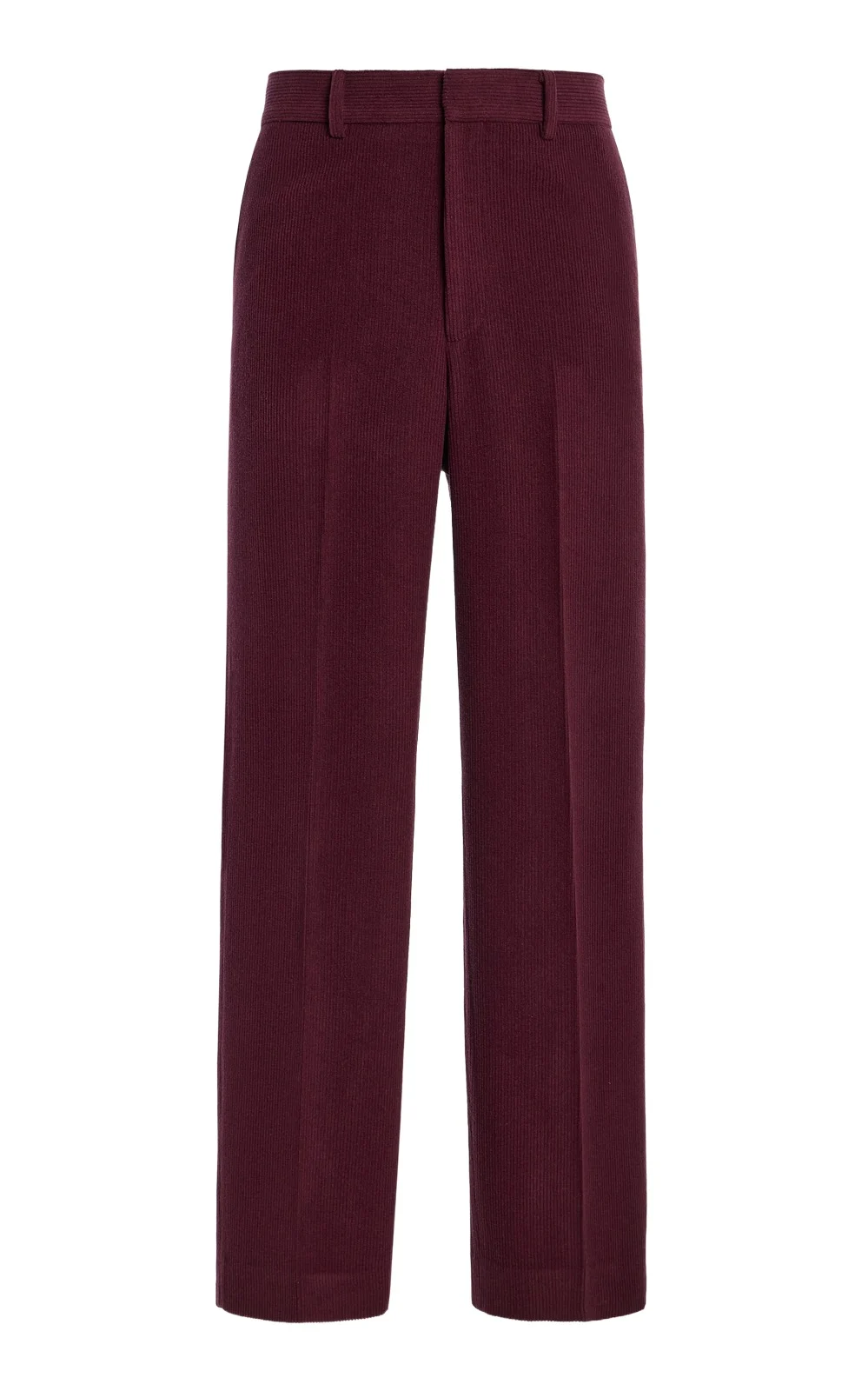 Harold Straight-leg Trouser in Plum Cashmere Corduroy Harold Straight-leg Trouser in Plum Cashmere Corduroy