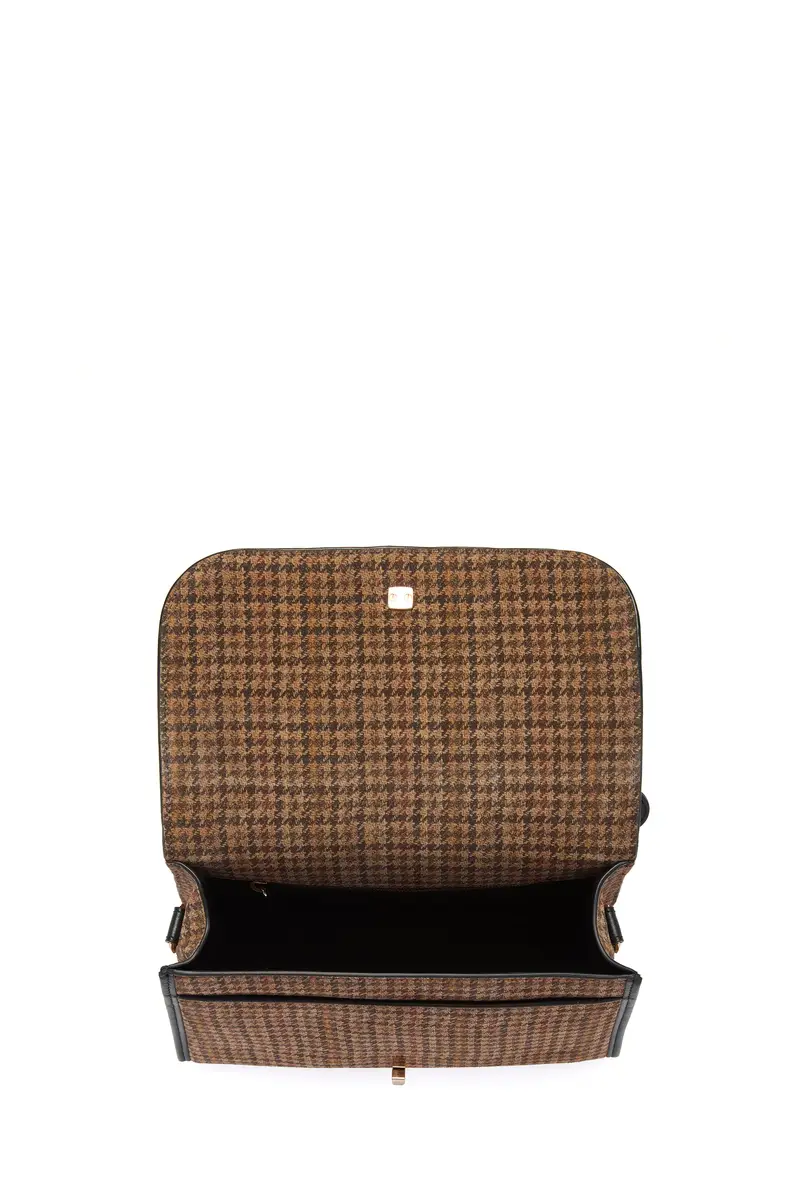 Gabriela Hearst Medium Leonora Bag in Camel Multi Suede Houndstooth | Thumbnail 6 Gabriela Hearst Medium Leonora Bag in Camel Multi Suede Houndstooth | Thumbnail 6