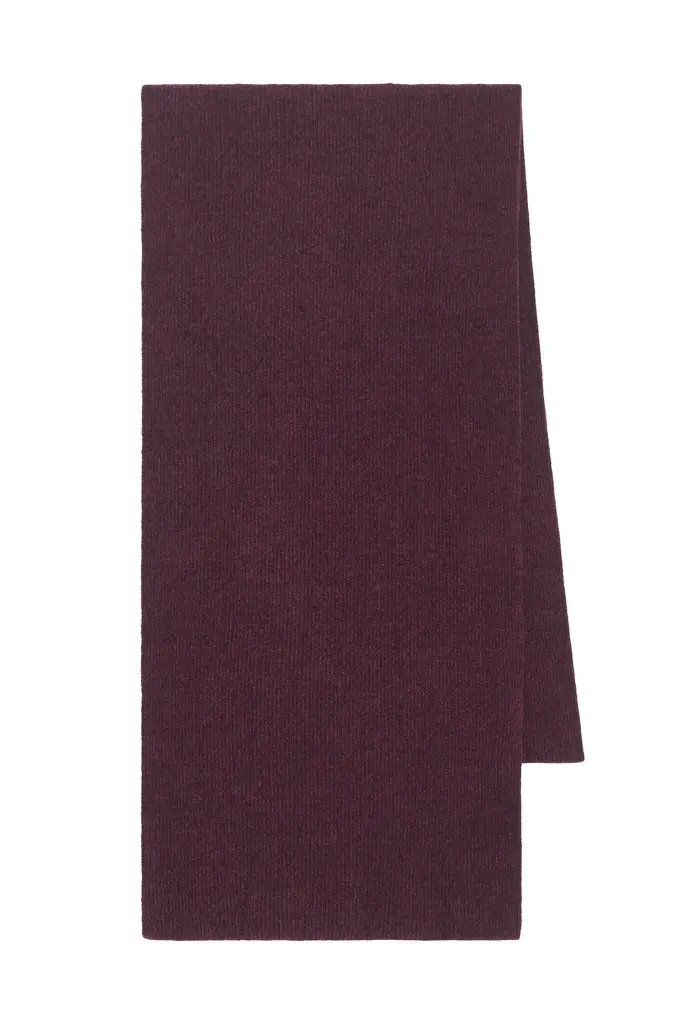 Solus Knit Scarf in Plum Silk Solus Knit Scarf in Plum Silk