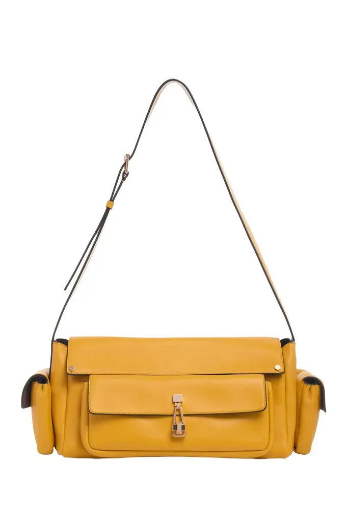 Gabriela Hearst Jebb Bag in Golden Birch Nappa Leather