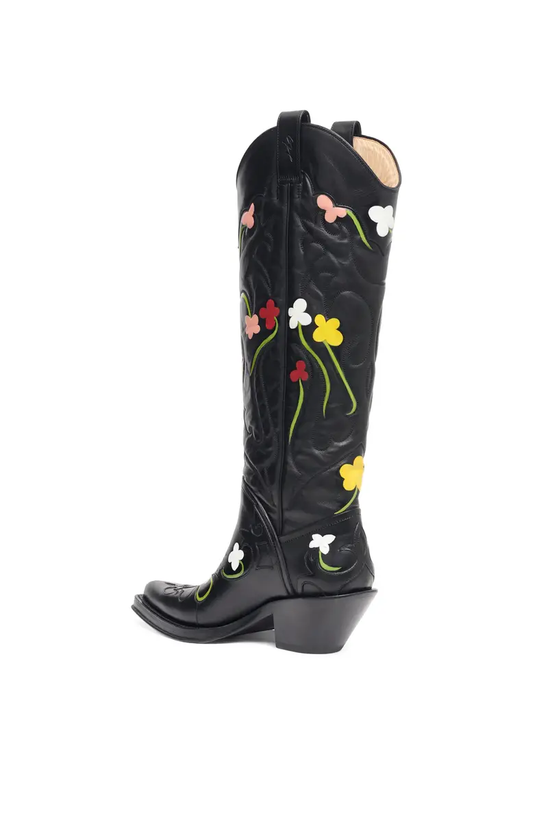 Gabriela Hearst Hand Painted Capitana Cowboy Boot in Floral Multi Leather | Thumbnail 3 Gabriela Hearst Hand Painted Capitana Cowboy Boot in Floral Multi Leather | Thumbnail 3