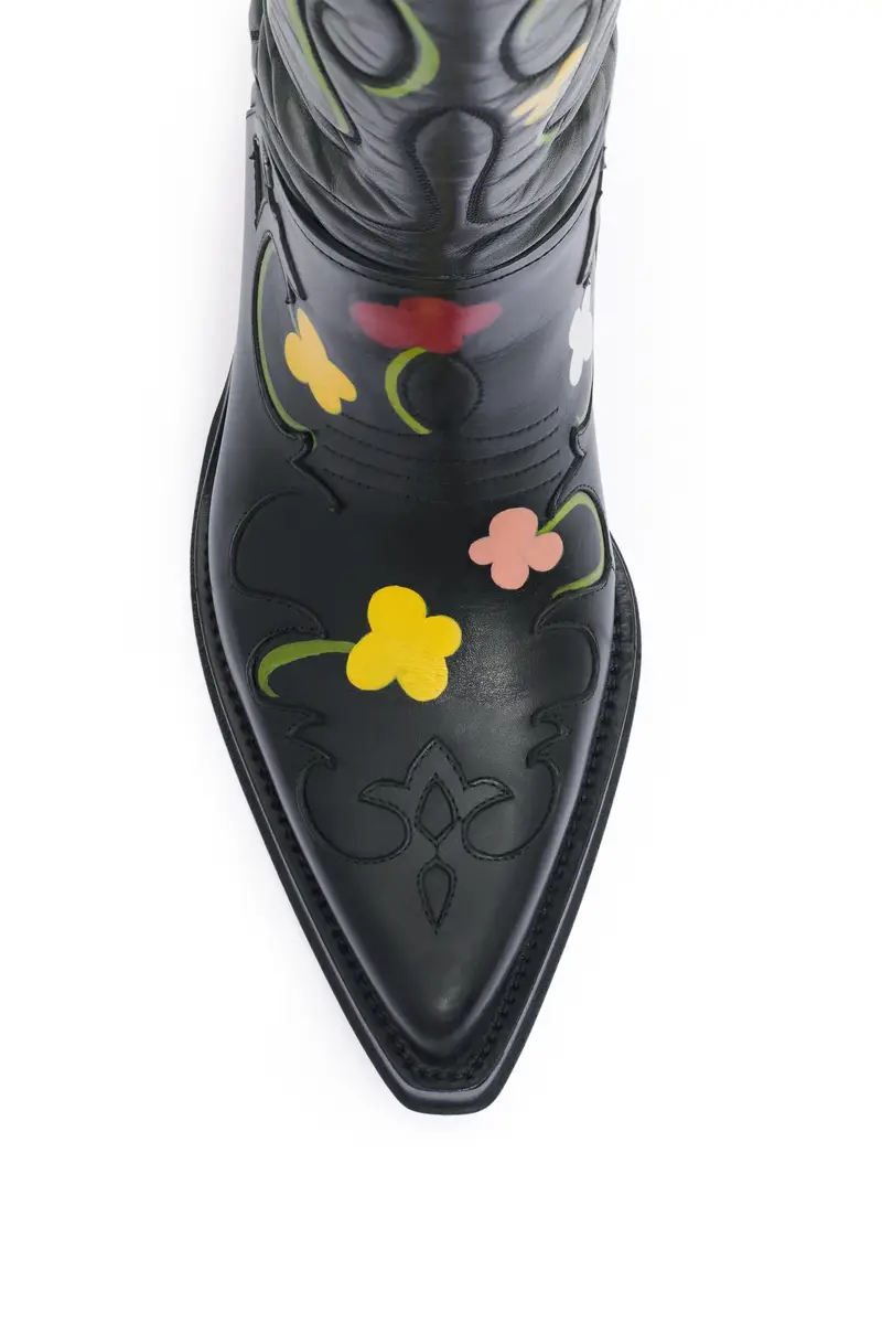 Gabriela Hearst Hand Painted Capitana Cowboy Boot in Floral Multi Leather | Thumbnail 4 Gabriela Hearst Hand Painted Capitana Cowboy Boot in Floral Multi Leather | Thumbnail 4