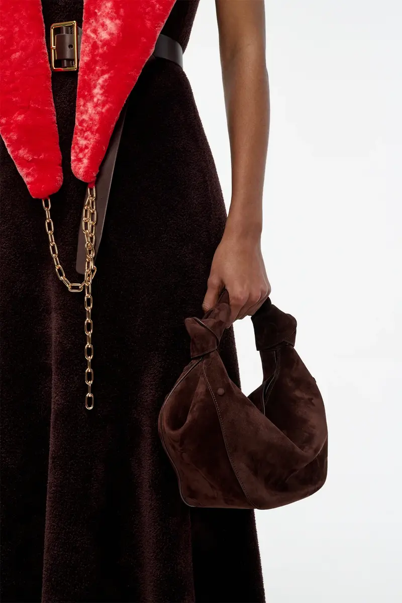 Gabriela Hearst Mini Antonia Bag in Chocolate Suede | Thumbnail 2 Gabriela Hearst Mini Antonia Bag in Chocolate Suede | Thumbnail 2