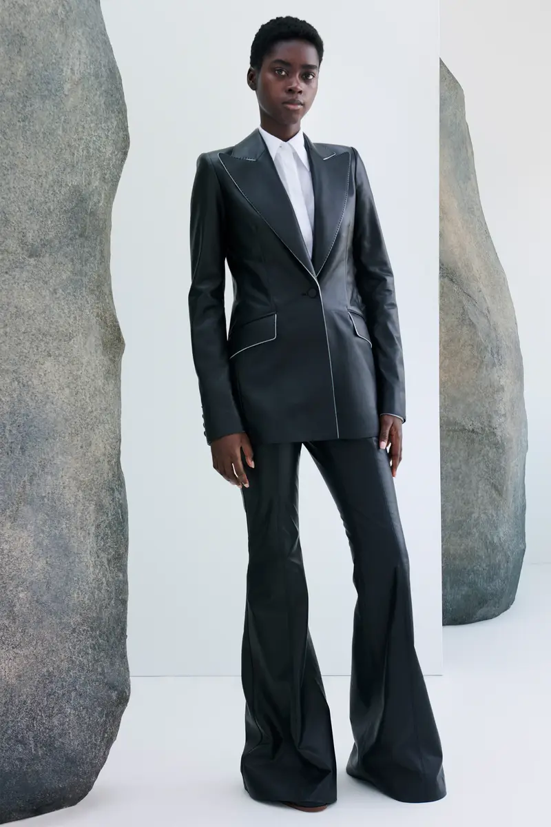 Gabriela Hearst Leiva Blazer in Black Nappa Leather | Thumbnail 2 Gabriela Hearst Leiva Blazer in Black Nappa Leather | Thumbnail 2