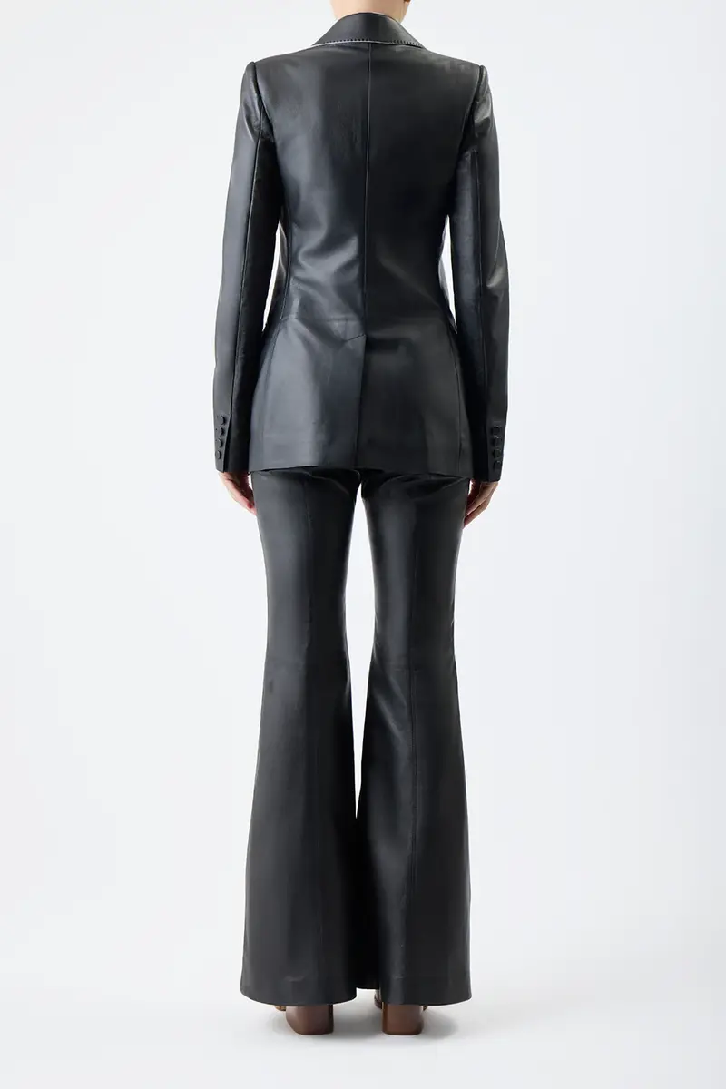 Gabriela Hearst Leiva Blazer in Black Nappa Leather | Thumbnail 5 Gabriela Hearst Leiva Blazer in Black Nappa Leather | Thumbnail 5