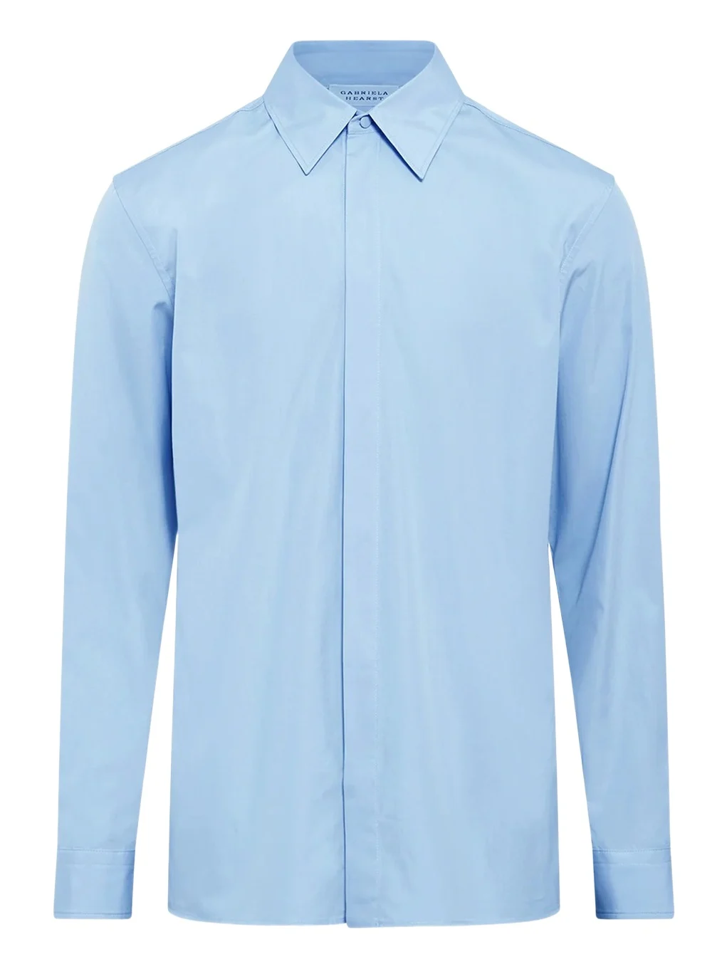 Gabriela Hearst Judie Shirt in Halogen Blue Sea Island Cotton