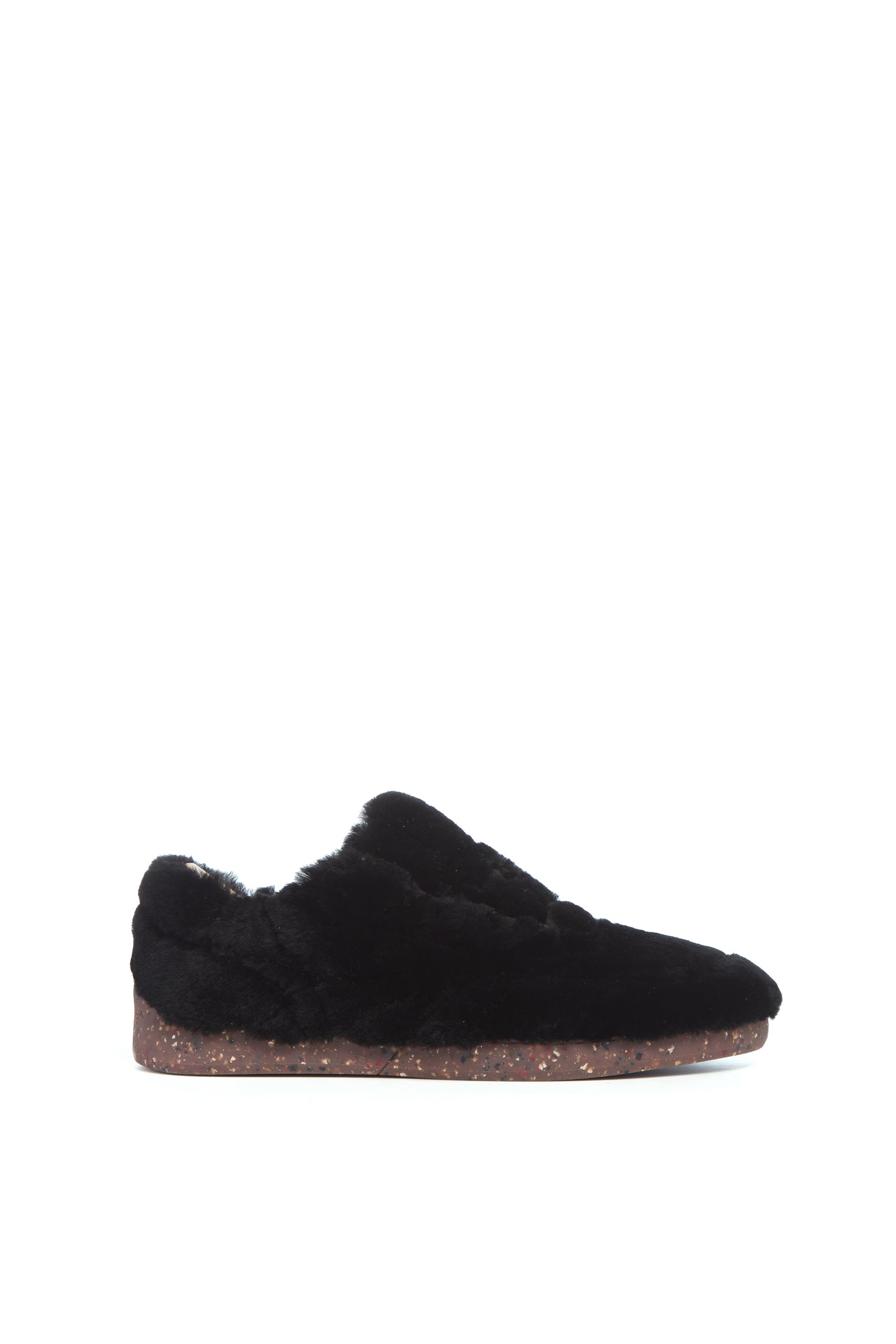Gabriela Hearst Ohio Slip-on Sneaker in Black Shearling