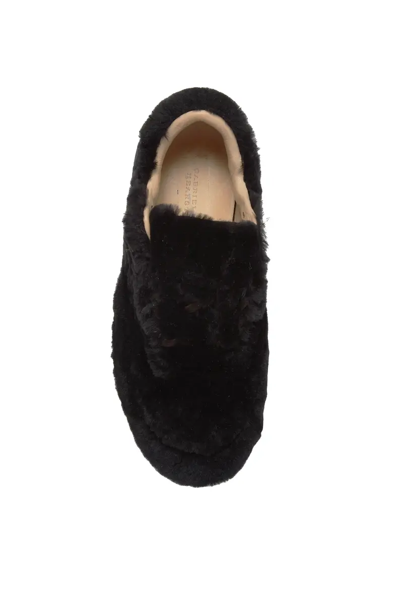 Gabriela Hearst Ohio Slip-on Sneaker in Black Shearling | Thumbnail 4