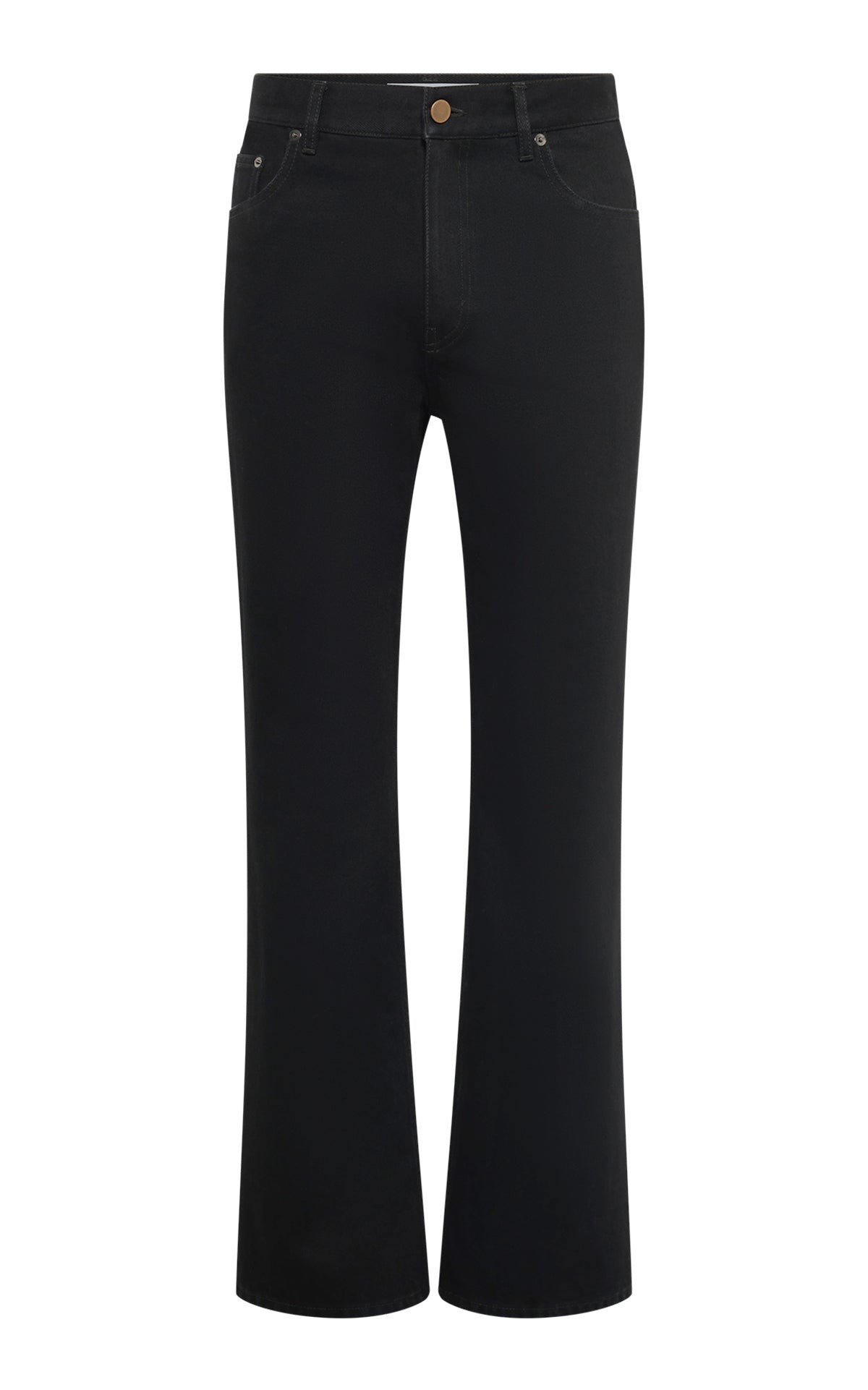 Gabriela Hearst Rey Straight-leg Five Pocket Pant in Black Recycled Cotton Denim