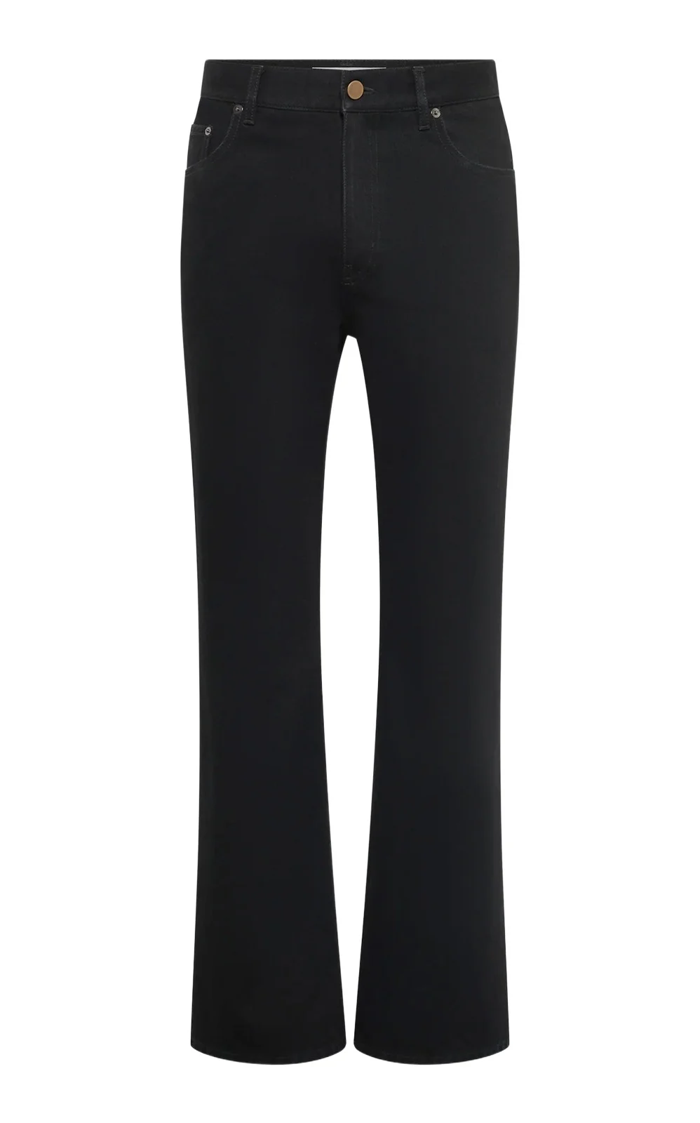 Gabriela Hearst Rey Straight-leg Five Pocket Pant in Black Recycled Cotton Denim
