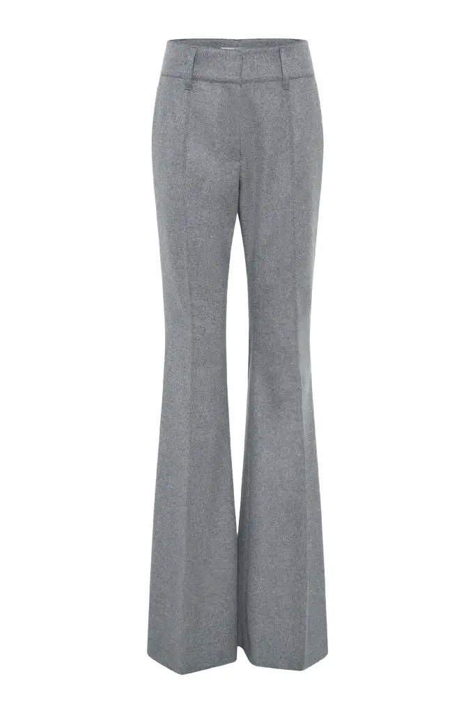 Gabriela Hearst Rhein Pant in Smoke Wool Cashmere Flannel
