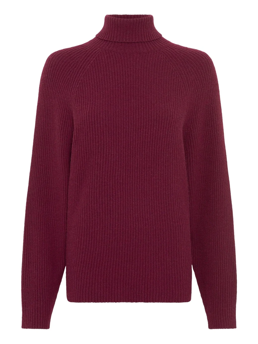 Wigman Knit Turtleneck Sweater in Bordeaux Cashmere Wigman Knit Turtleneck Sweater in Bordeaux Cashmere