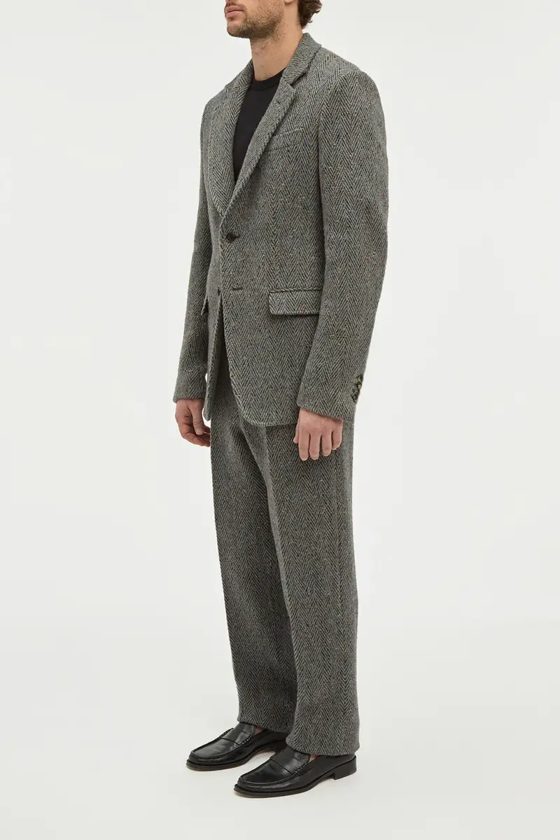Gabriela Hearst Harold Straight-leg Trouser in Charcoal Multi Cashmere Wool Herringbone | Thumbnail 3 Gabriela Hearst Harold Straight-leg Trouser in Charcoal Multi Cashmere Wool Herringbone | Thumbnail 3