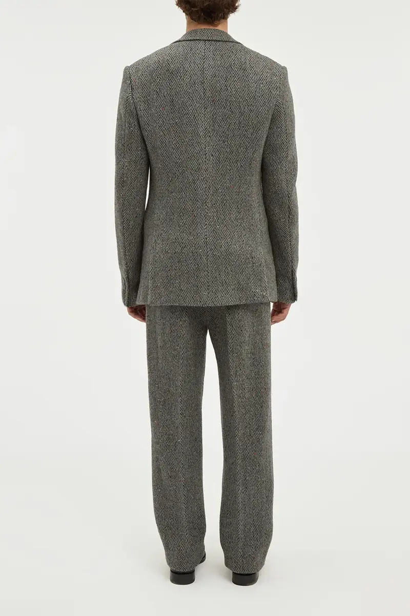 Gabriela Hearst Harold Straight-leg Trouser in Charcoal Multi Cashmere Wool Herringbone | Thumbnail 4 Gabriela Hearst Harold Straight-leg Trouser in Charcoal Multi Cashmere Wool Herringbone | Thumbnail 4