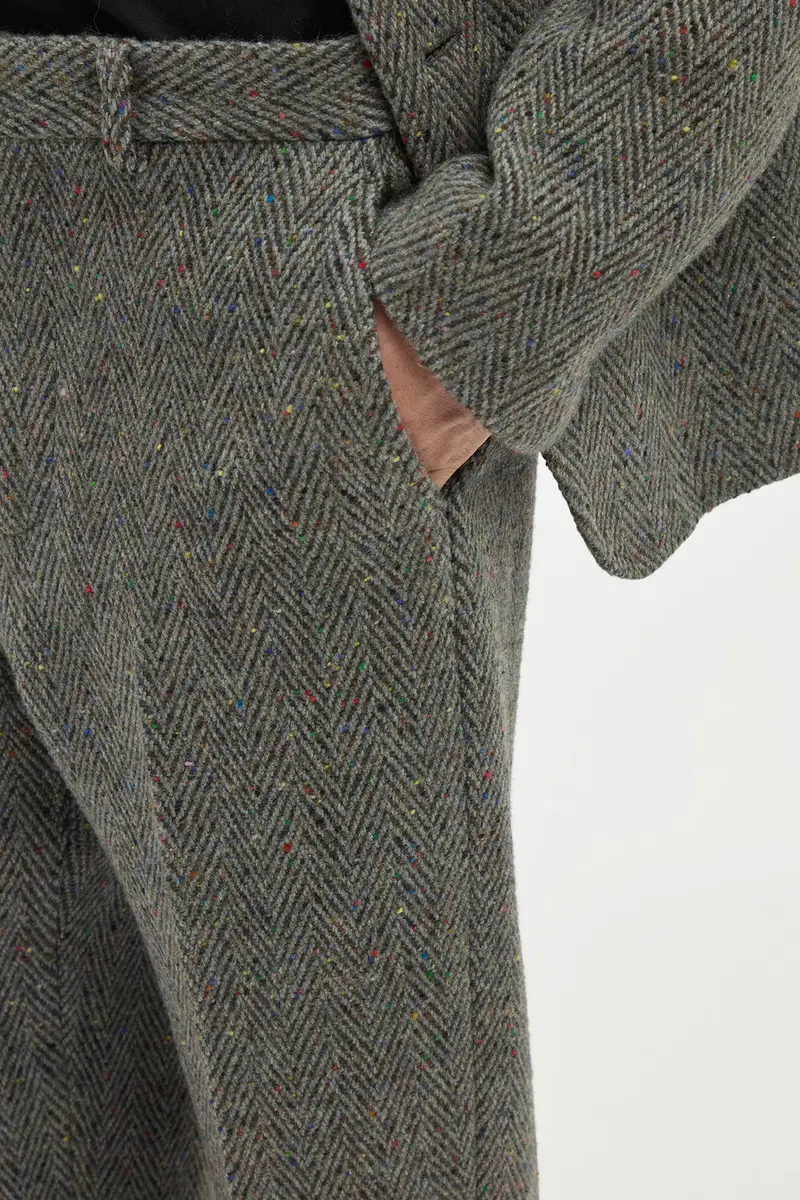 Gabriela Hearst Harold Straight-leg Trouser in Charcoal Multi Cashmere Wool Herringbone | Thumbnail 5 Gabriela Hearst Harold Straight-leg Trouser in Charcoal Multi Cashmere Wool Herringbone | Thumbnail 5