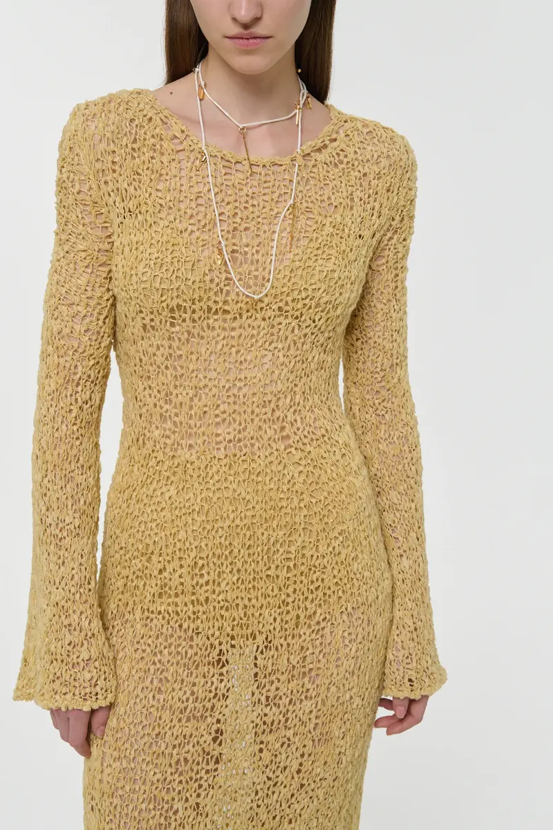Gabriela Hearst Elinea Knit Maxi Dress in Hay Silk Cashmere Linen | Thumbnail 7 Gabriela Hearst Elinea Knit Maxi Dress in Hay Silk Cashmere Linen | Thumbnail 7