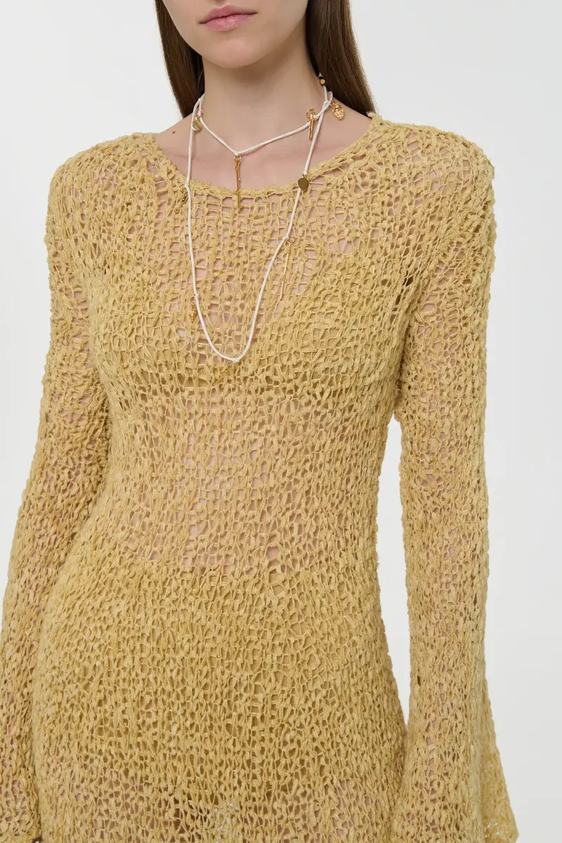 Gabriela Hearst Elinea Knit Maxi Dress in Hay Silk Cashmere Linen | Thumbnail 8 Gabriela Hearst Elinea Knit Maxi Dress in Hay Silk Cashmere Linen | Thumbnail 8
