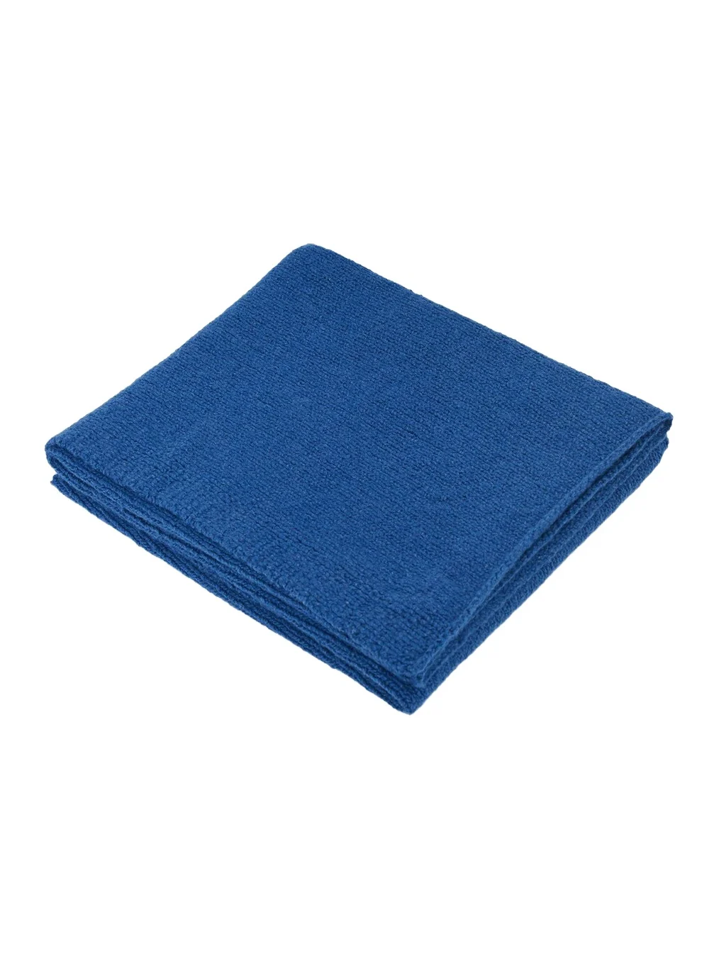 Gabriela Hearst Nyja Knit Blanket in Dark Blue Denim Cashmere