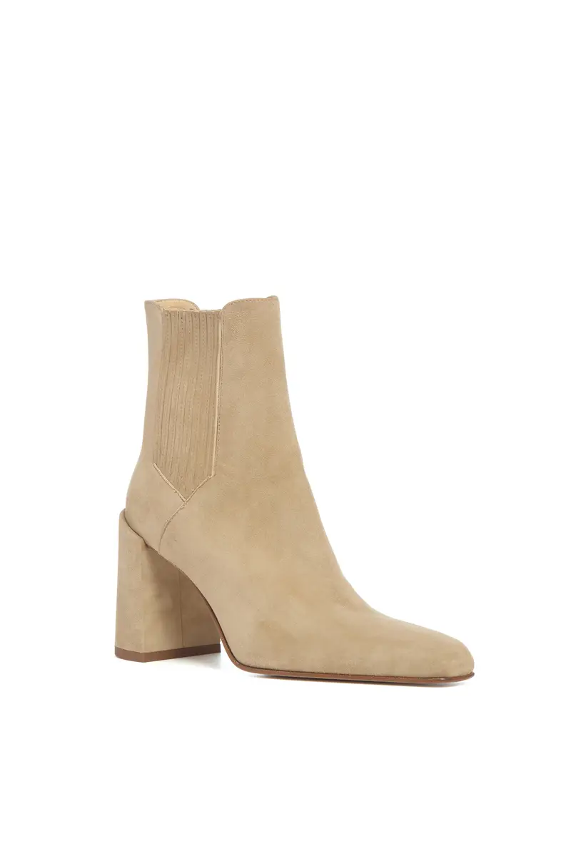 Gabriela Hearst Luke High Heel Ankle Boot in Camel Suede | Thumbnail 2 Gabriela Hearst Luke High Heel Ankle Boot in Camel Suede | Thumbnail 2