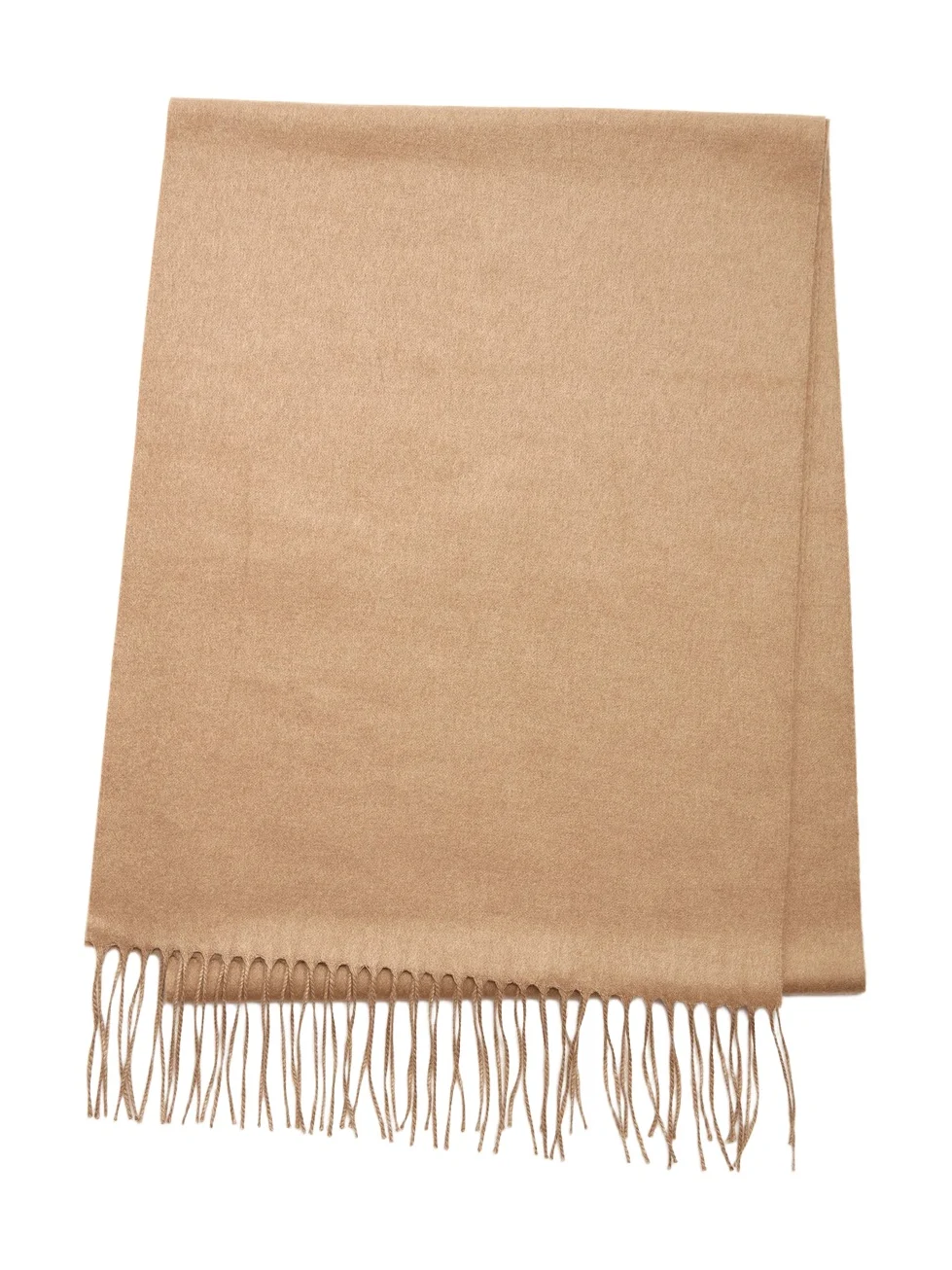 Blaine Fringe Scarf in Camel Brushed Silk Cashmere Blaine Fringe Scarf in Camel Brushed Silk Cashmere