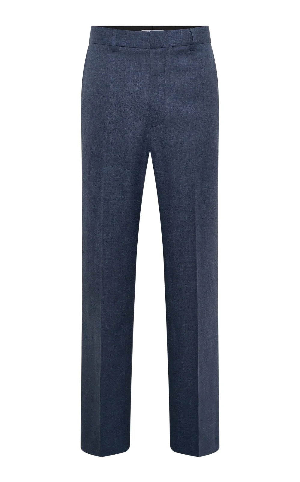 Harold Straight-leg Trouser in Denim Virgin Wool Silk with Linen Harold Straight-leg Trouser in Denim Virgin Wool Silk with Linen