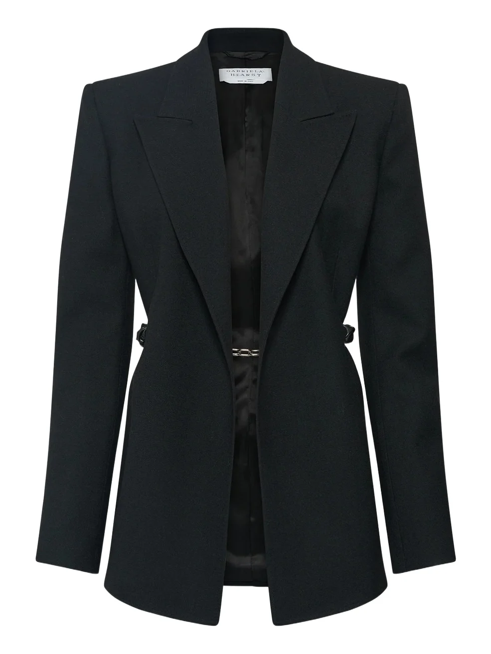 Gabriela Hearst Epona Chain Blazer in Black Recycled Virgin Wool