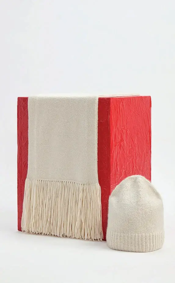 Gabriela Hearst Chesire Knit Hat in Ivory Cashmere | Thumbnail 2