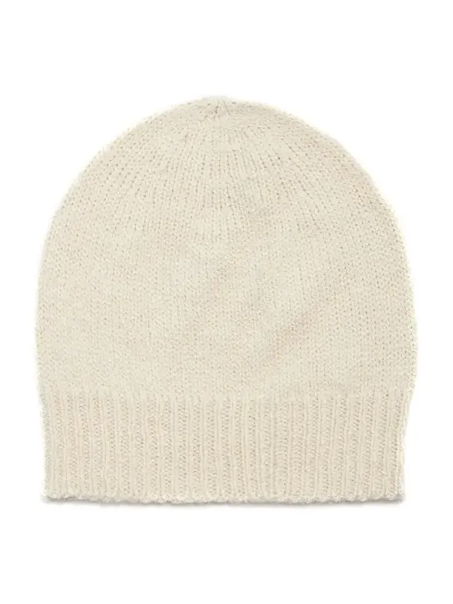Gabriela Hearst Chesire Knit Hat in Ivory Cashmere