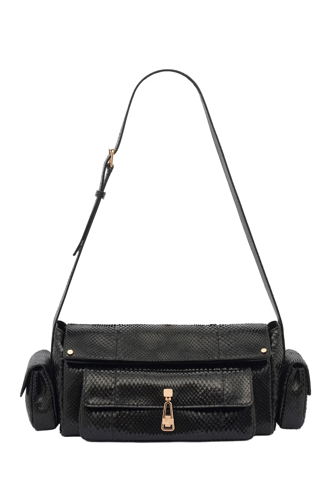 Gabriela Hearst Jebb Bag in Black Snakeskin
