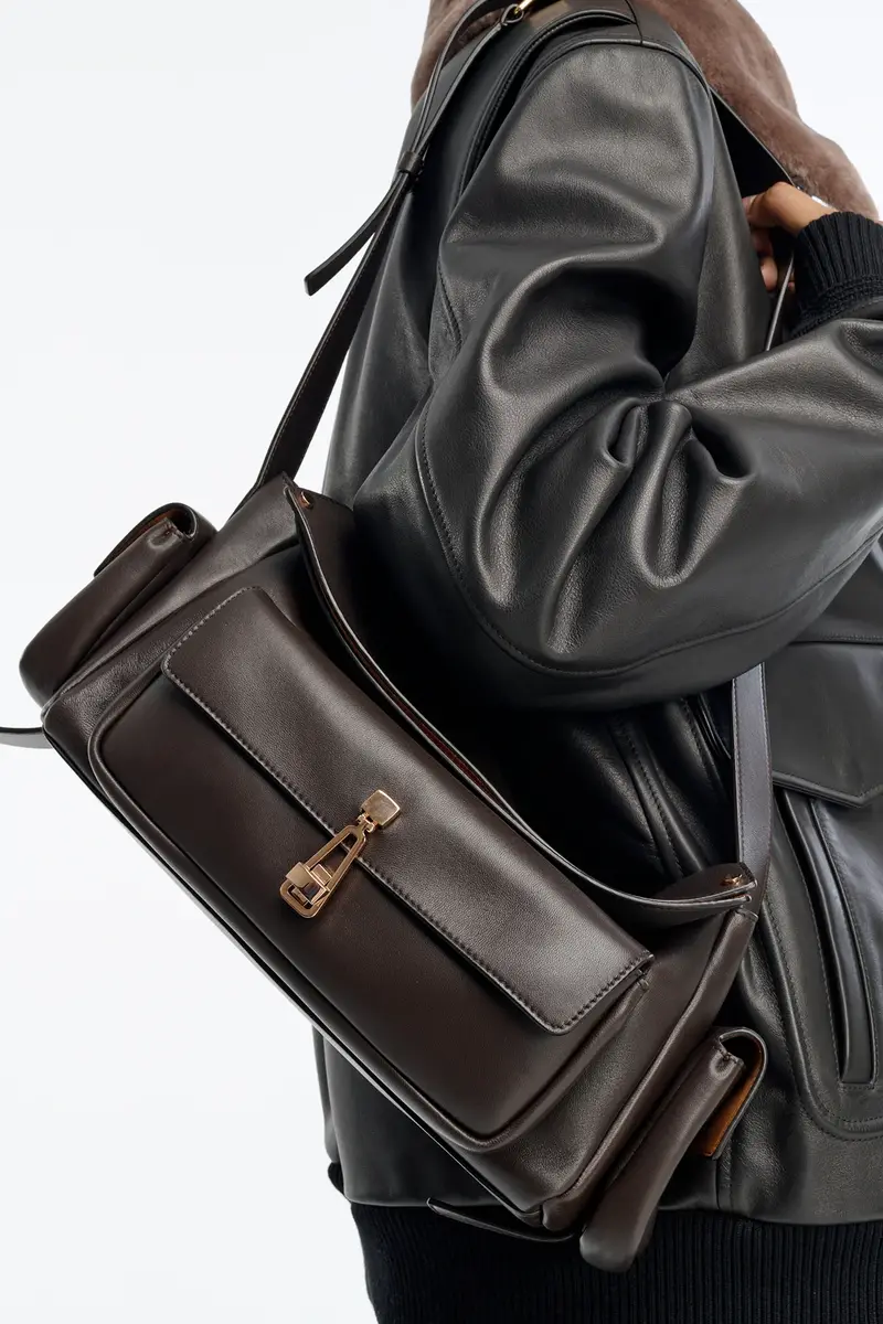Gabriela Hearst Jebb Bag in Chocolate Nappa Leather | Thumbnail 2 Gabriela Hearst Jebb Bag in Chocolate Nappa Leather | Thumbnail 2