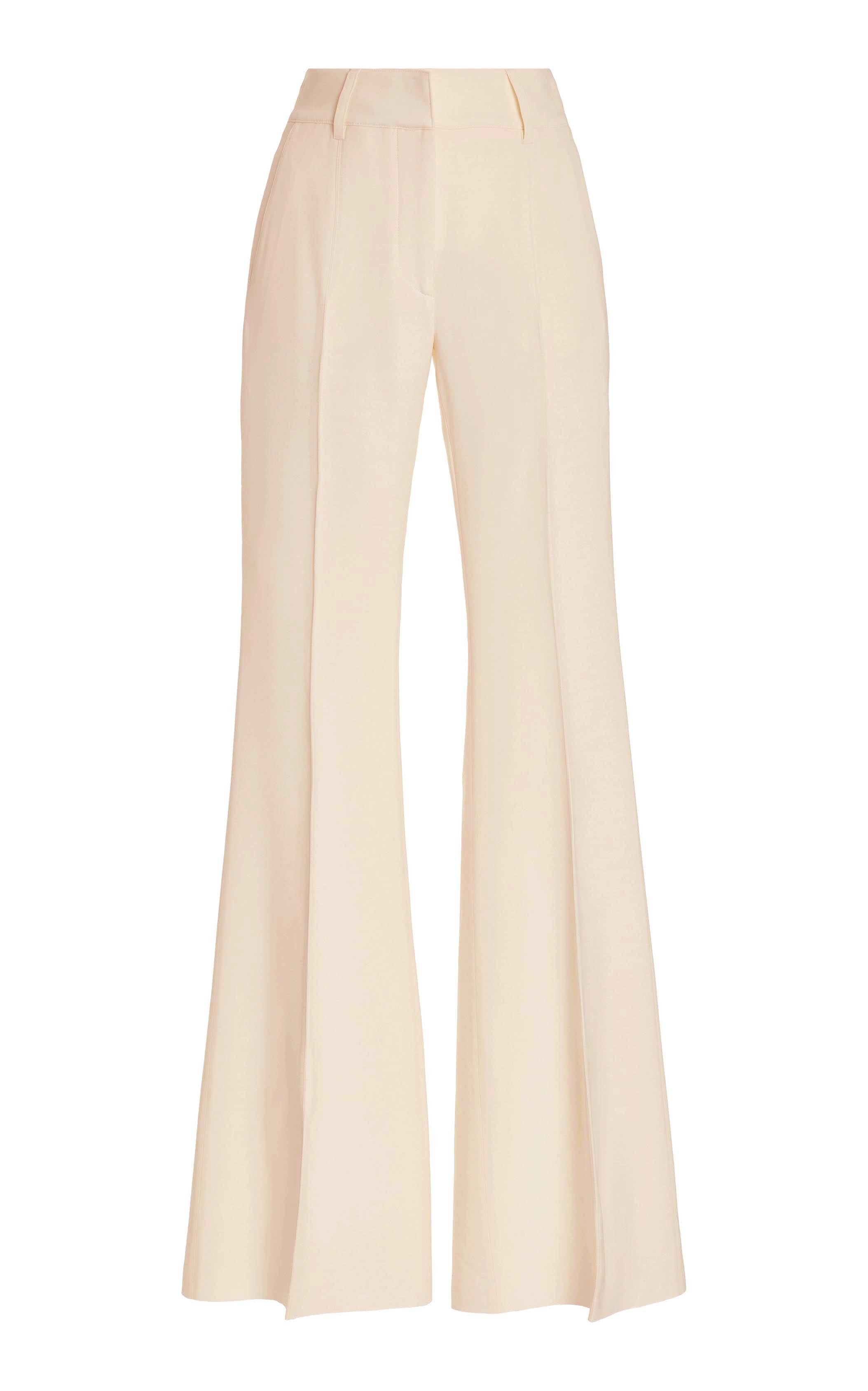 Rhein Pant in Ivory Wool Silk Cady Rhein Pant in Ivory Wool Silk Cady