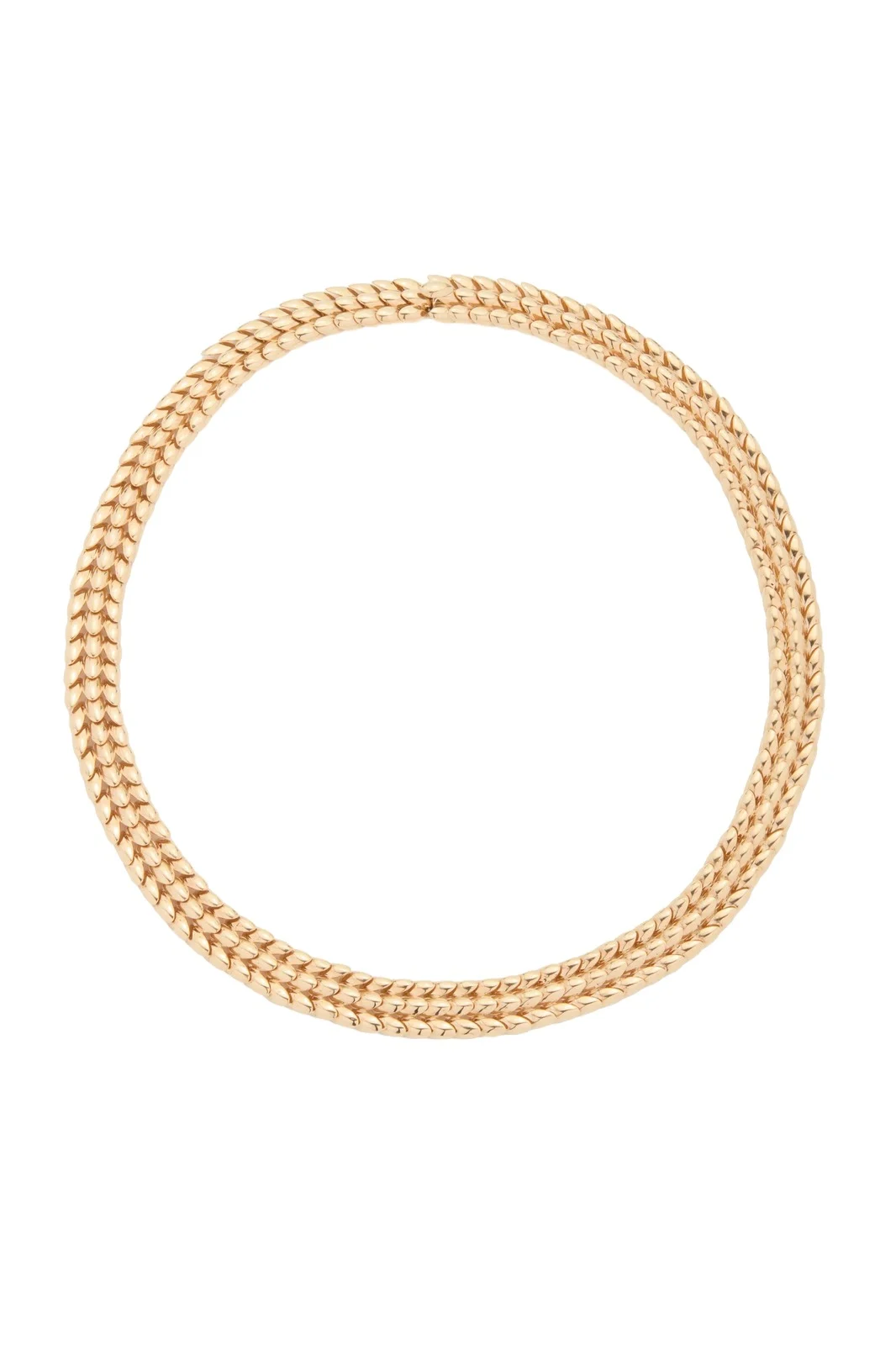 Braided Necklace in 18K Yellow Gold
