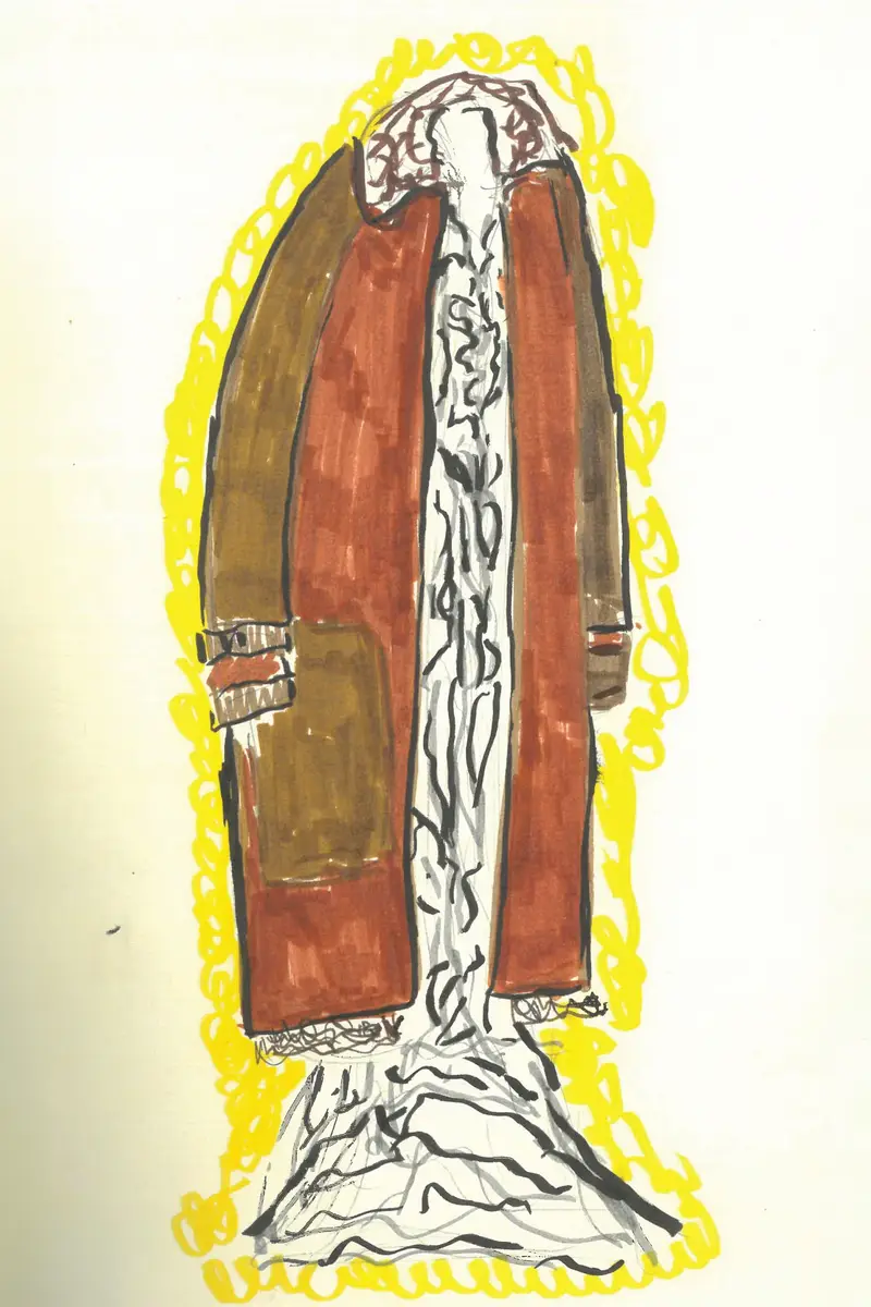 Gabriela Hearst Arbor Cocoon Coat in Cognac Vachetta Leather | Thumbnail 10