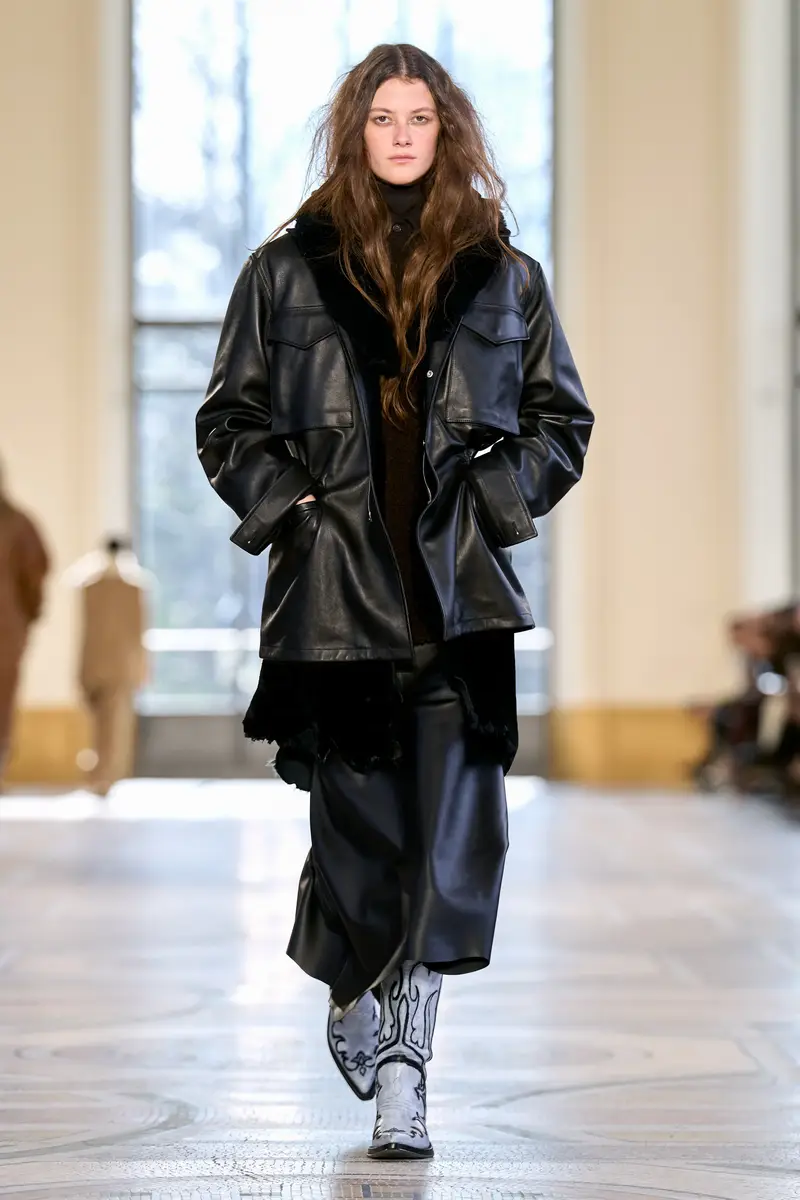 Gabriela Hearst Diviner Raw Cut Jacket Liner in Black Shearling | Thumbnail 2 Gabriela Hearst Diviner Raw Cut Jacket Liner in Black Shearling | Thumbnail 2