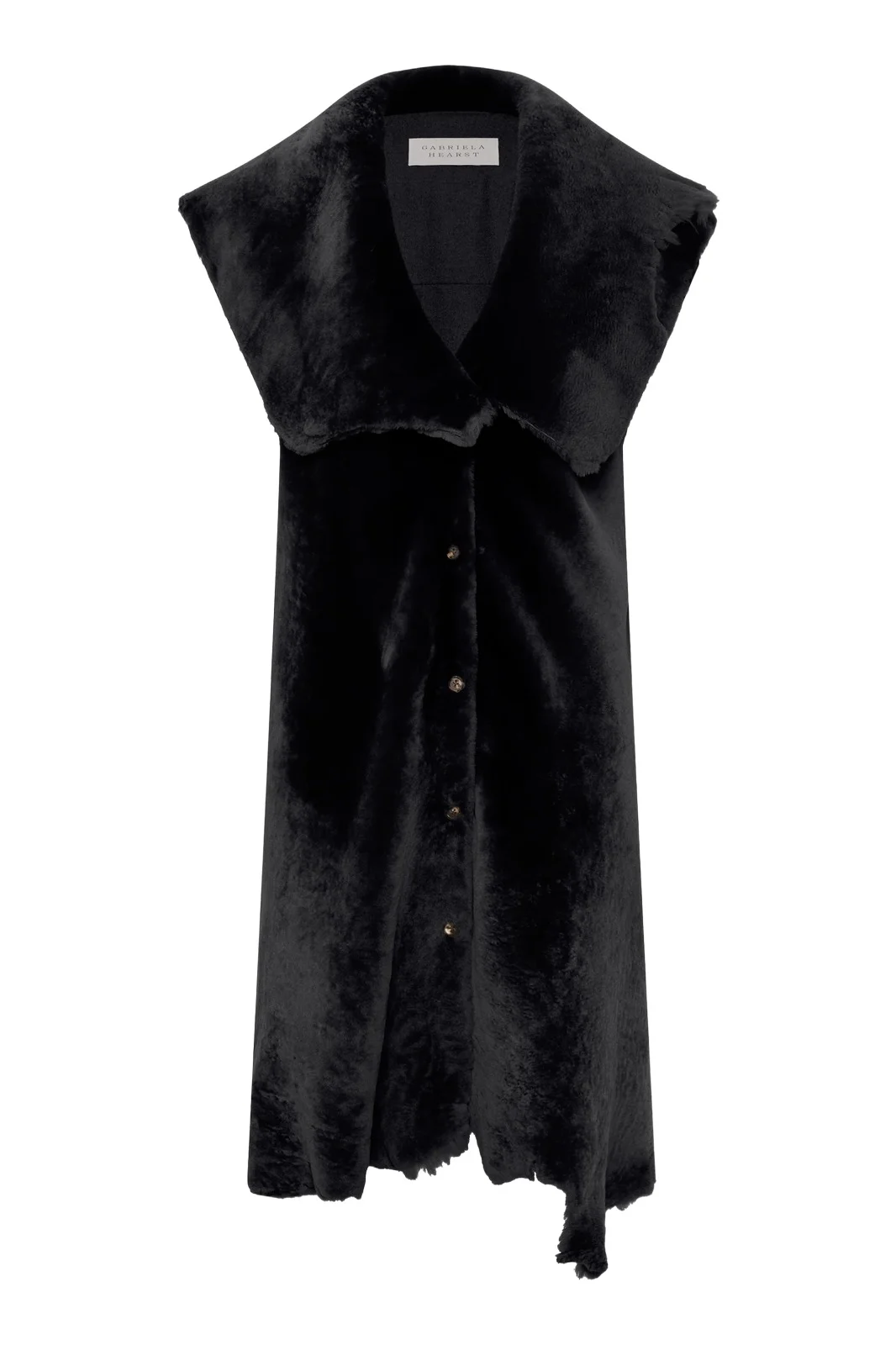 Diviner Raw Cut Jacket Liner in Black Shearling Diviner Raw Cut Jacket Liner in Black Shearling