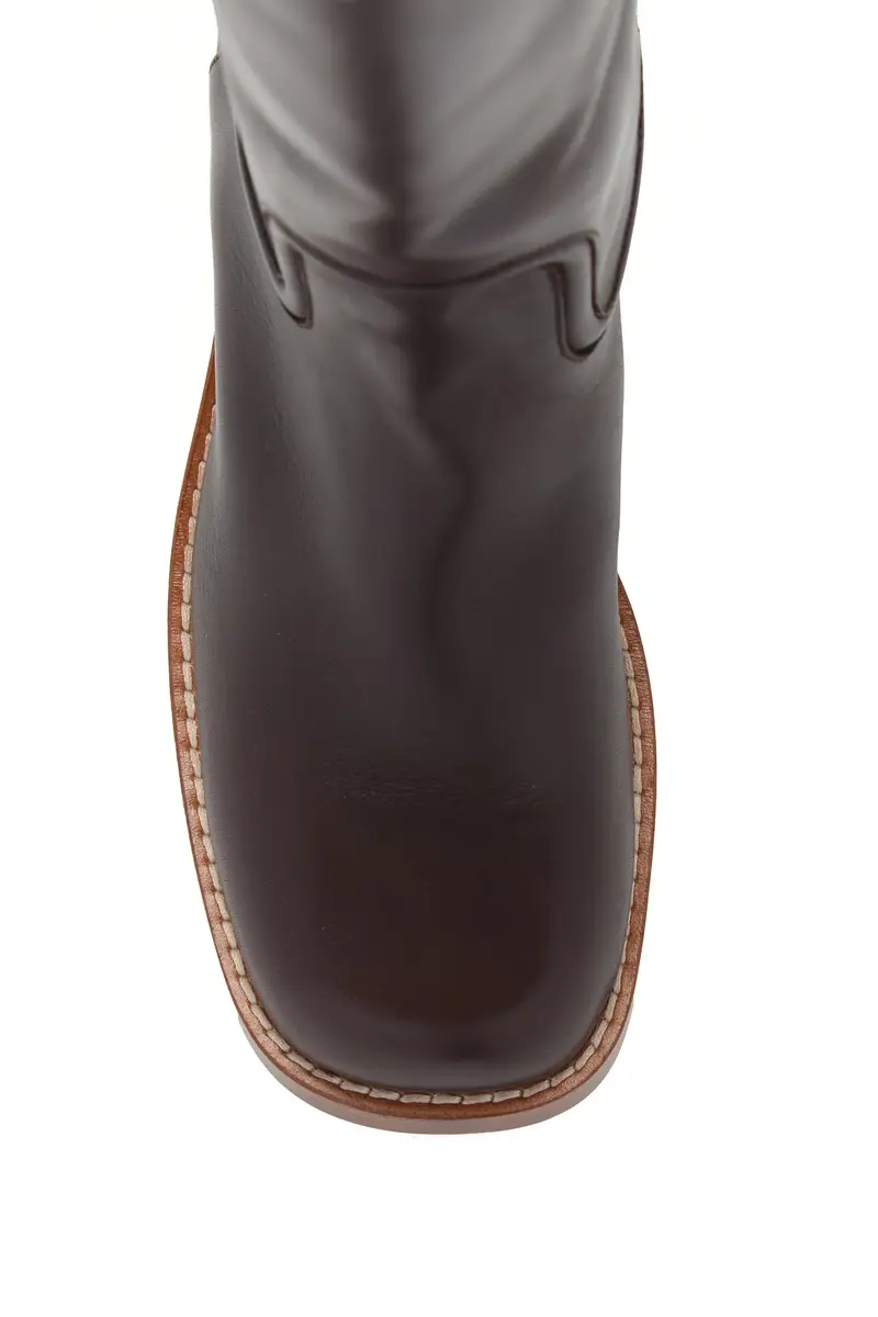 Gabriela Hearst Marion Tall Boot in Dark Brown Leather | Thumbnail 4