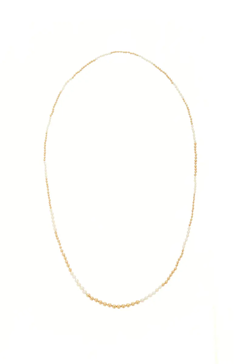 Gabriela Hearst Olivia Necklace in 18K Yellow Gold & Natural Saltwater Pearls | Thumbnail 2