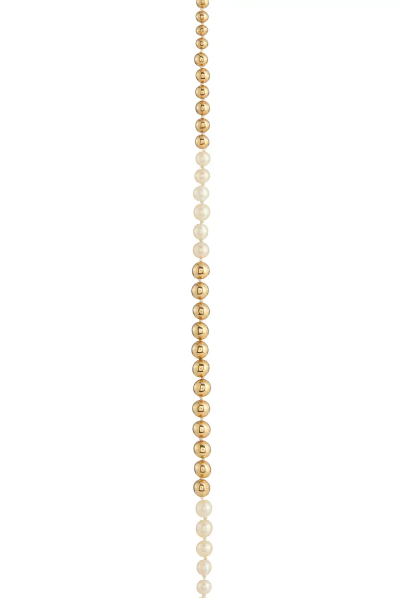 Gabriela Hearst Olivia Necklace in 18K Yellow Gold & Natural Saltwater Pearls | Thumbnail 3