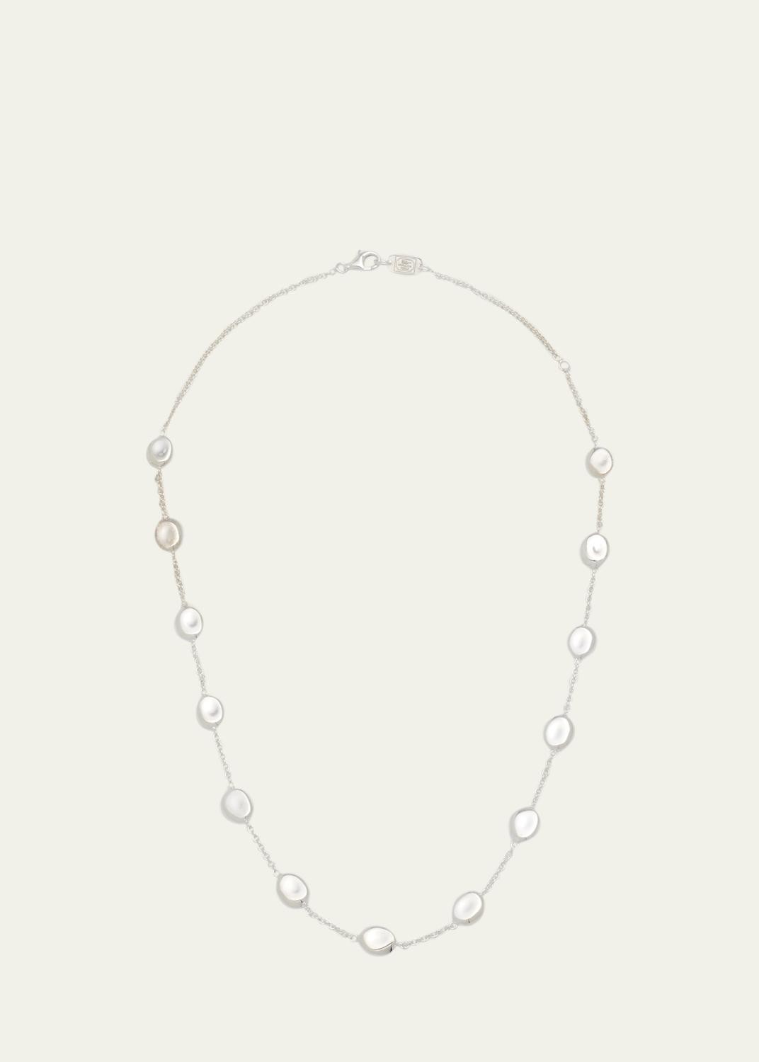 Ippolita Mini Hammered Bastille Link Necklace in Sterling