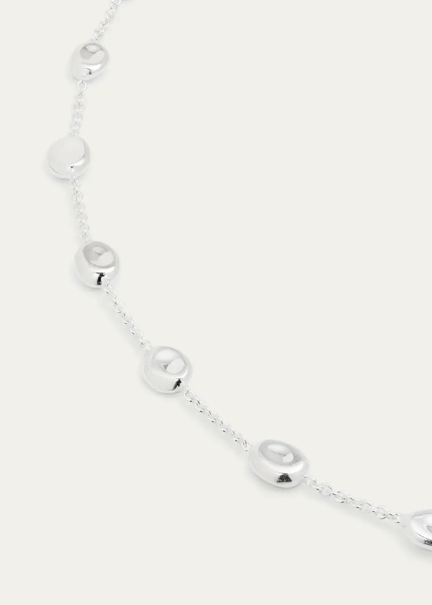 Ippolita Mini Hammered Bastille Link Necklace in Sterling | Thumbnail 2 Ippolita Mini Hammered Bastille Link Necklace in Sterling | Thumbnail 2