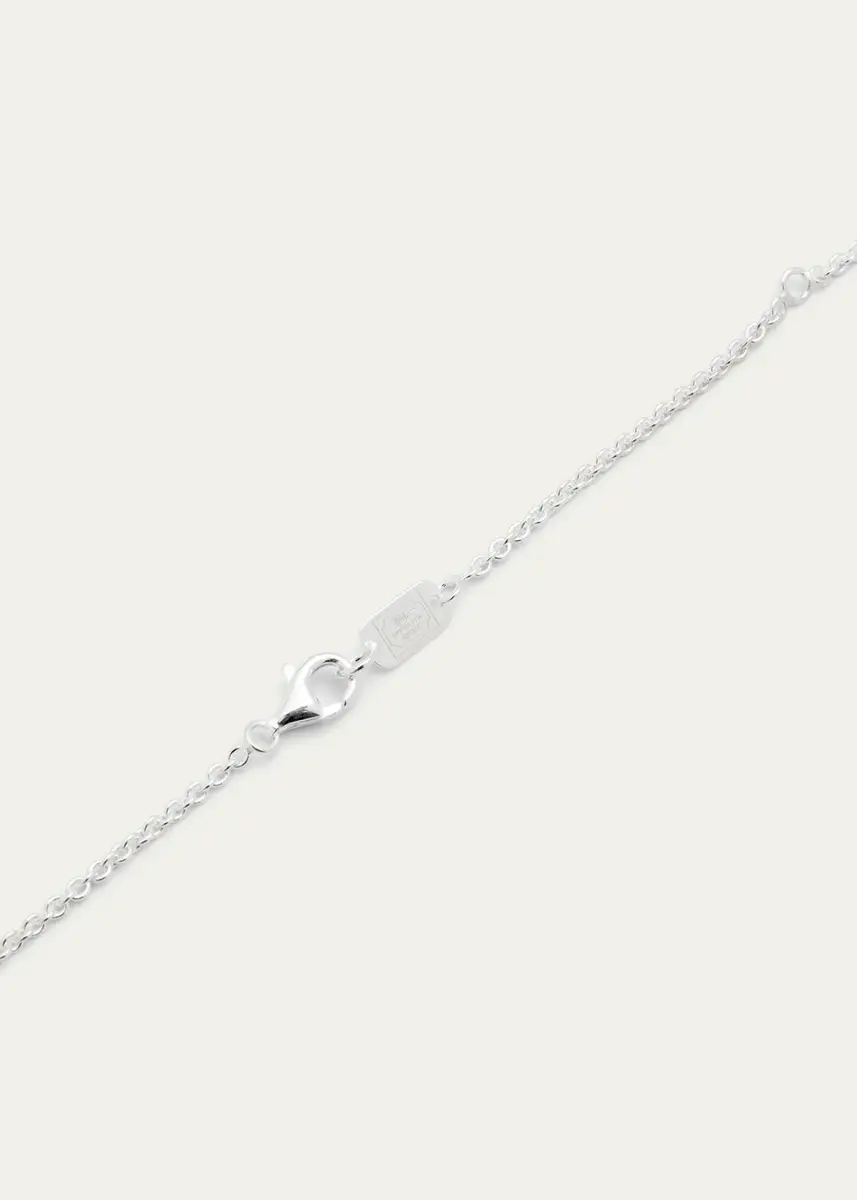 Ippolita Mini Hammered Bastille Link Necklace in Sterling | Thumbnail 3 Ippolita Mini Hammered Bastille Link Necklace in Sterling | Thumbnail 3