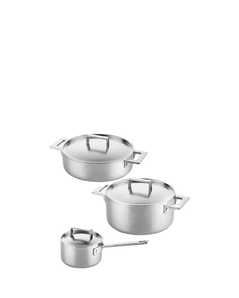 Attiva Pewter 6-Piece Cookware Set Attiva Pewter 6-Piece Cookware Set