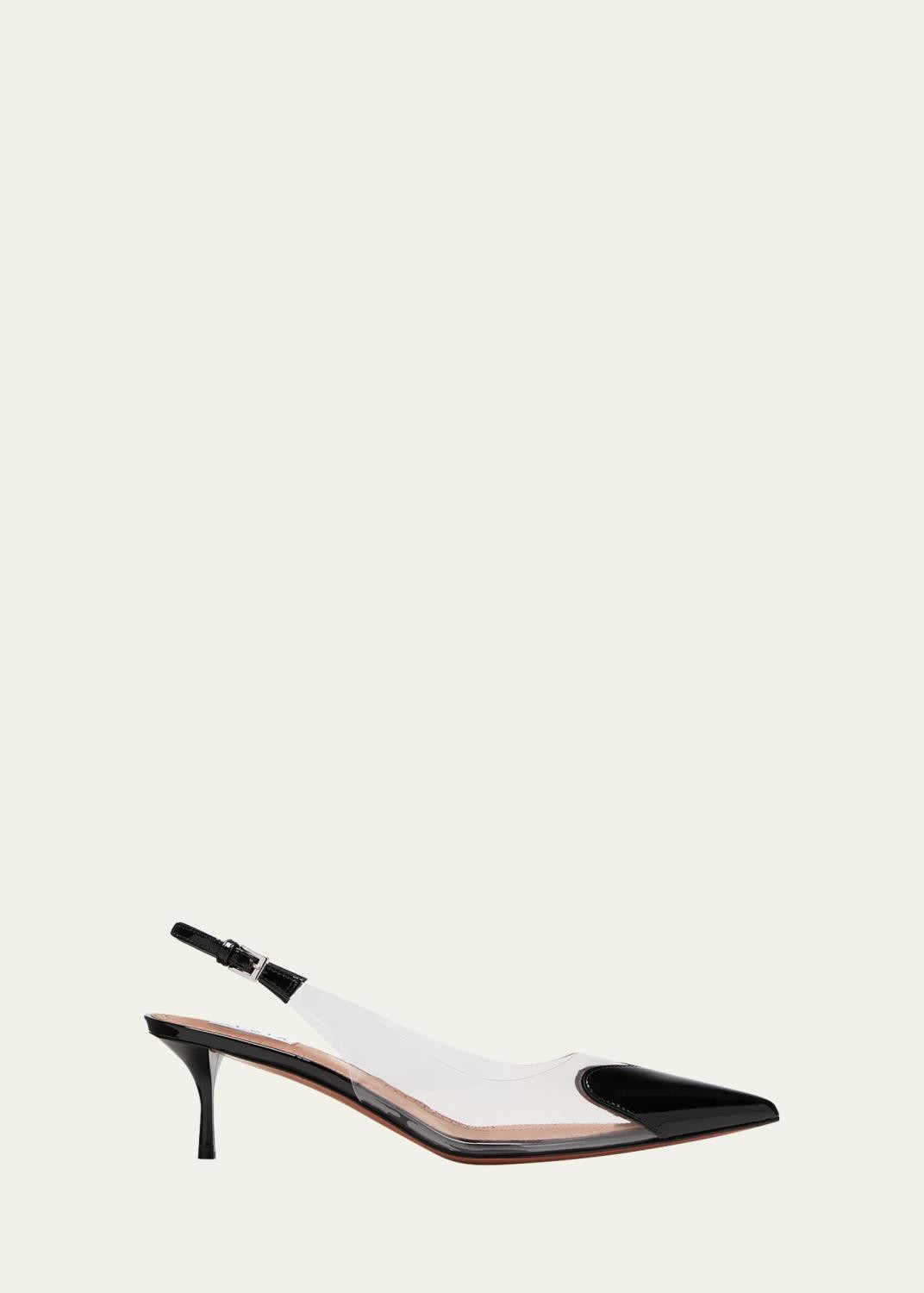 Coeur Plexi Heart-Toe Slingback Pumps Coeur Plexi Heart-Toe Slingback Pumps
