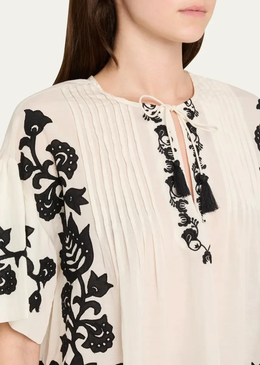 Sea Liliana Short-Sleeve Appliqué Top | Thumbnail 5 Sea Liliana Short-Sleeve Appliqué Top | Thumbnail 5