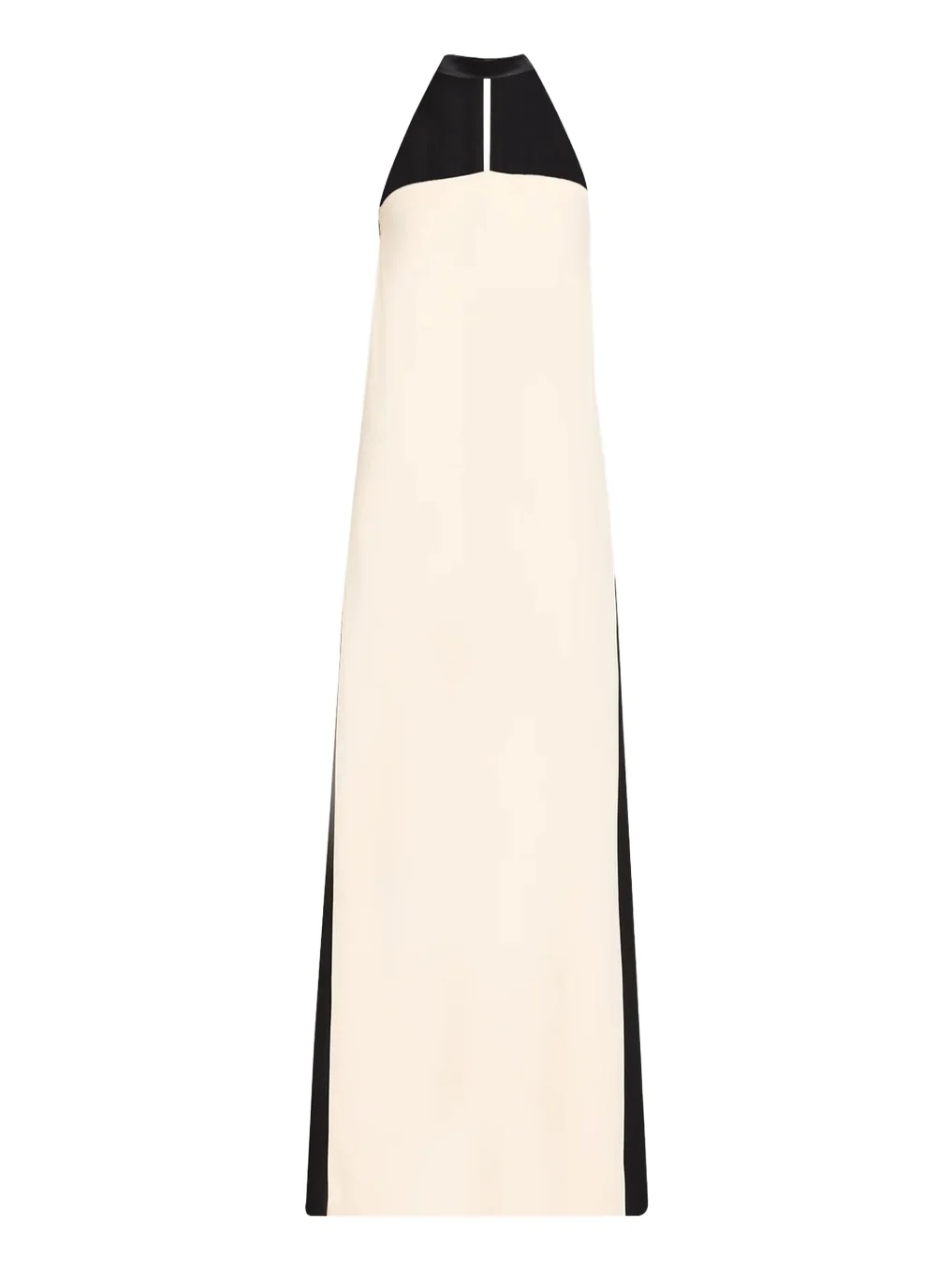 Valentino Garavani Colorblock Silk Choker Strapless-Illusion Column Gown