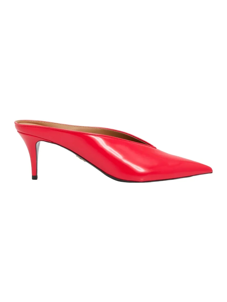 Stella McCartney 60mm Brushed Pointed-Toe Mules
