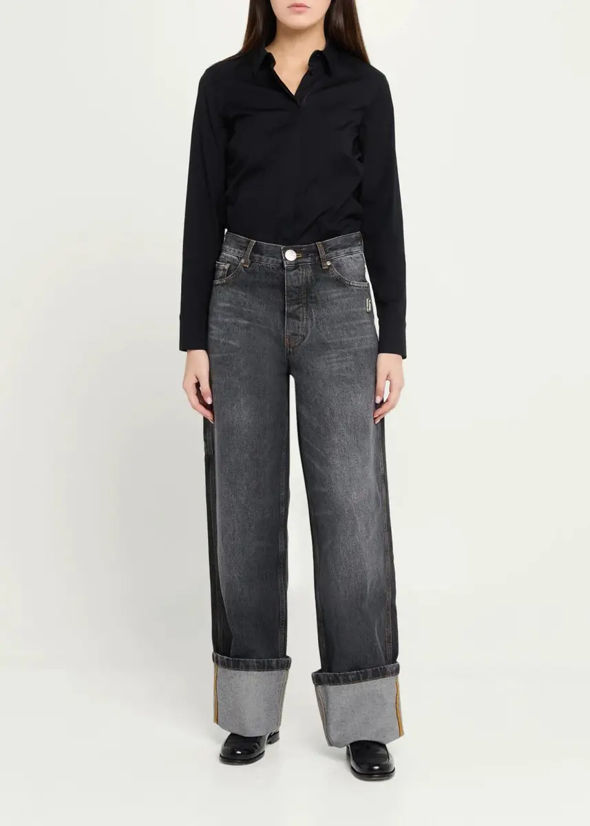 Marc Jacobs Cuffed Wide-Leg Jeans | Thumbnail 2 Marc Jacobs Cuffed Wide-Leg Jeans | Thumbnail 2
