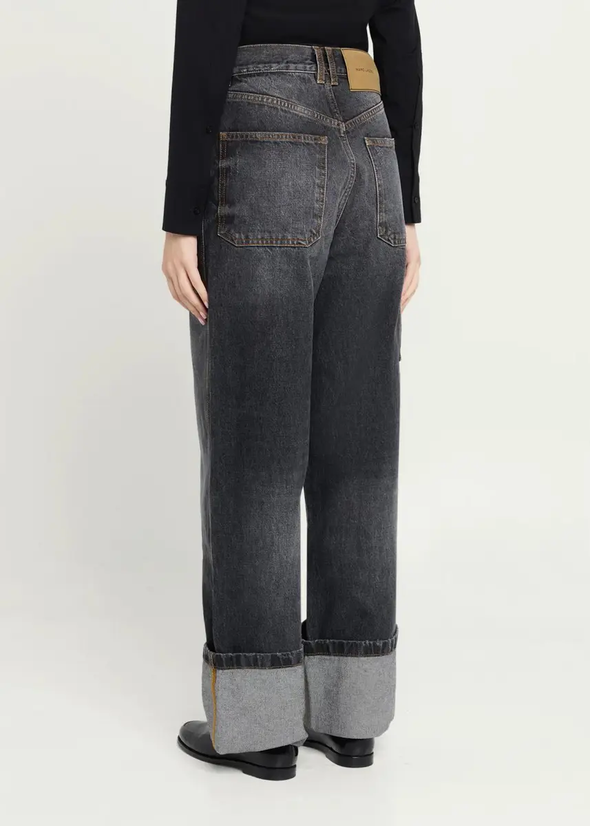 Marc Jacobs Cuffed Wide-Leg Jeans | Thumbnail 3 Marc Jacobs Cuffed Wide-Leg Jeans | Thumbnail 3